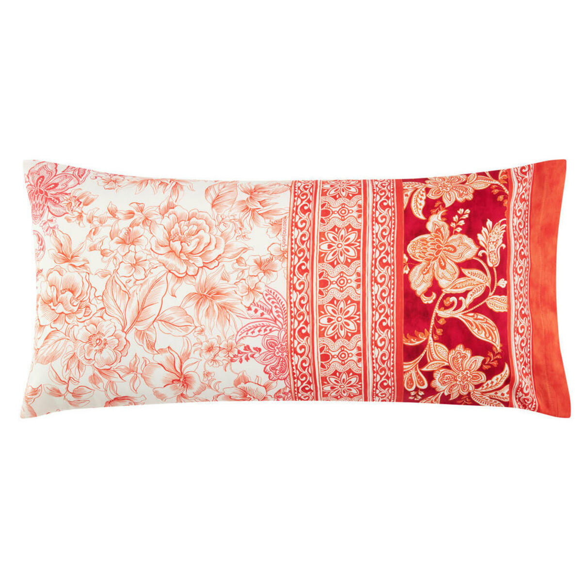 Bild 1 von Bassetti Kissenhülle Capodimonte, Orange, Textil, Blume, rechteckig, 40 cm, Textiles Vertrauen - Oeko-Tex®, hochwertige Qualität, Wohntextilien, Kissen, Kissenbezüge