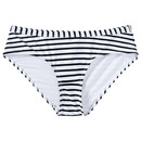 Bild 1 von Damen Bikinislip mit Streifen WEISS / SCHWARZ