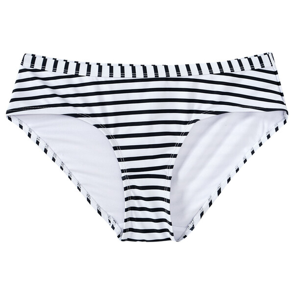 Bild 1 von Damen Bikinislip mit Streifen WEISS / SCHWARZ