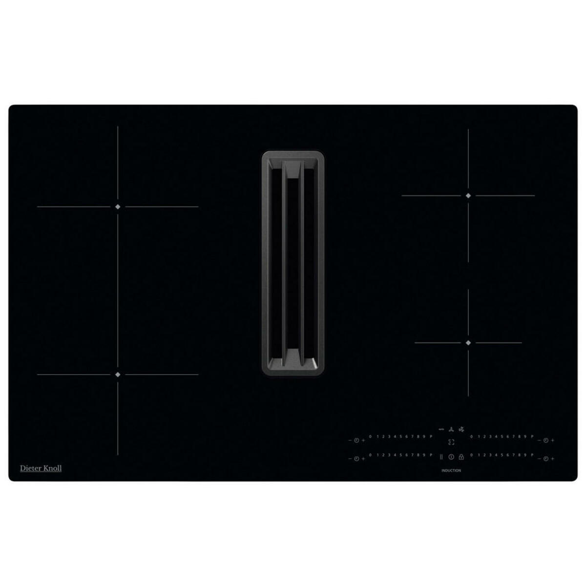 Bild 1 von Dieter Knoll Kochfeld-Dunstabzug-Kombi, Schwarz, A+, 77 cm, Made in Germany, Küchen, Küchenelektrogeräte, Kochfelder, Muldenlüfter