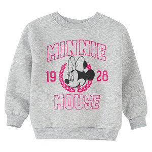 Minnie Maus Sweatshirt im College-Style HELLGRAU