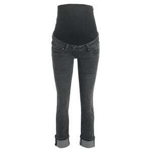 Damen Umstands-Jeans straight SCHWARZ