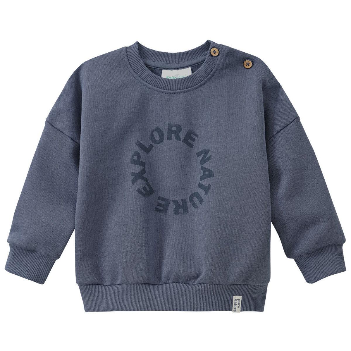 Bild 1 von Baby Sweatshirt mit Print BLAUGRAU