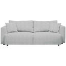 Bild 1 von Mid.you Schlafsofa, Silber, Textil, 3-Sitzer, Füllung: Schaumstoff, Faserbällchen,Schaumstoff, Faserbällchen, 250x92x105 cm, Oeko-Tex® Standard 100, Stoffauswahl, Schlafen auf Sitzhöhe, Rücken