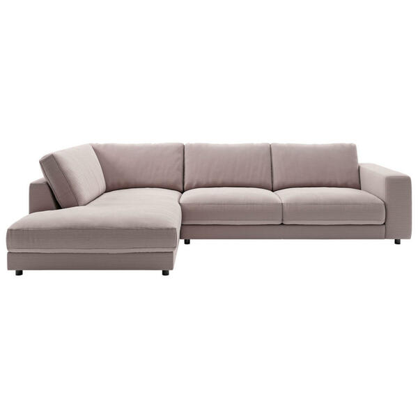 Bild 1 von Pure Home Lifestyle Ecksofa 979, Rosa, Textil, 4-Sitzer, Ottomane links, Eckteil, L-Form, 325x224 cm, Blauer Engel, Goldenes M, Oeko-Tex® Standard 100, DGM-Emissionslabel, Stoffauswahl, seitenverkeh