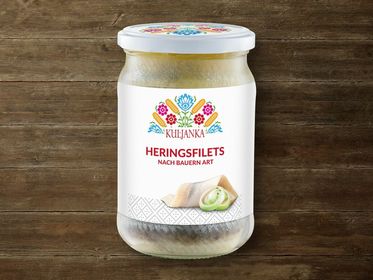 Bild 1 von Kuljanka Heringsfilets nach Bauern Art, 
         600 g