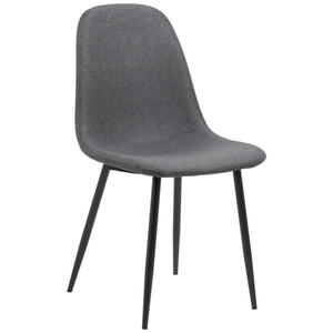 Stuhl, Dunkelgrau, Textil, konisch, 44x86x54 cm, Stoffauswahl, Esszimmer, Stühle, Esszimmerstühle