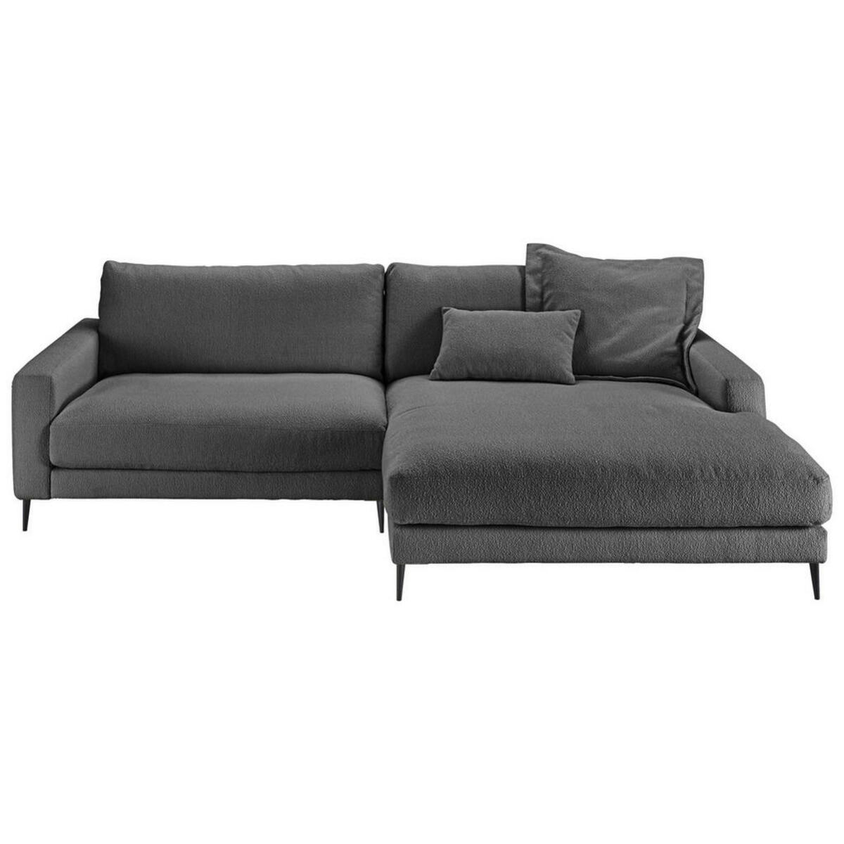 Bild 1 von Pure Home Lifestyle Ecksofa, Anthrazit, Textil, 4-Sitzer, Ottomane rechts, L-Form, 272x190 cm, Goldenes M, Dgm, Typenauswahl, Fußauswahl, Stoffauswahl, planbar, seitenverkehrt erhältlich, Hocker R