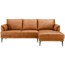 Bild 1 von Livetastic Ecksofa, Rost, Leder, Echtleder, Rindleder, 3-Sitzer, L-Form, Ottomane rechts, 233x153 cm, Wohnzimmer, Sofas & Couches, Wohnlandschaften, Ledersofas