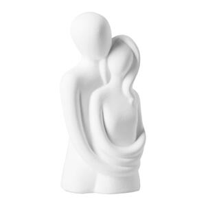 Skulptur Couple in Weiß, Weiß