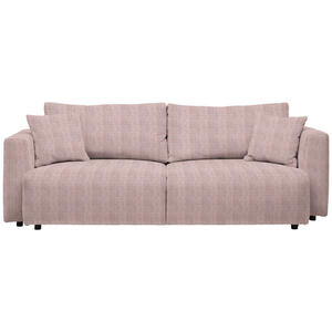Mid.you Schlafsofa, Rosa, Textil, 3-Sitzer, Füllung: Schaumstoff, Faserbällchen,Schaumstoff, Faserbällchen, 250x92x105 cm, Oeko-Tex® Standard 100, Stoffauswahl, Schlafen auf Sitzhöhe, Rücken ec