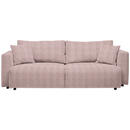 Bild 1 von Mid.you Schlafsofa, Rosa, Textil, 3-Sitzer, Füllung: Schaumstoff, Faserbällchen,Schaumstoff, Faserbällchen, 250x92x105 cm, Oeko-Tex® Standard 100, Stoffauswahl, Schlafen auf Sitzhöhe, Rücken ec