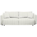 Bild 1 von Mid.you Schlafsofa, Weiß, Textil, 3-Sitzer, Füllung: Schaumstoff, Faserbällchen,Schaumstoff, Faserbällchen, 250x92x105 cm, Oeko-Tex® Standard 100, Stoffauswahl, Schlafen auf Sitzhöhe, Rücken e