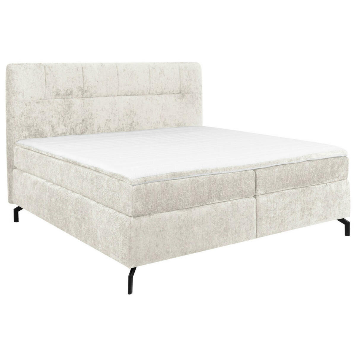 Bild 1 von Esposa Boxspringbett, Greige, Textil, H2, Höhe ca. 17 cm, 160x200 cm, Stoffauswahl, Topper durchgehend, Matratze in verschiedenen Härtegraden erhältlich, Schlafzimmer, Betten, Doppelbetten