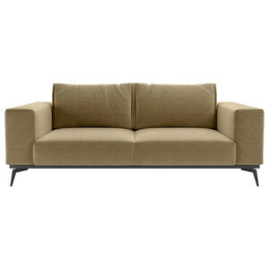 Mid.you 2-Sitzer-Sofa, Gold, Holz, Textil, 3-Sitzer, 250x87x95 cm, Wohnzimmer, Sofas & Couches, Sofas, 2-Sitzer Sofas