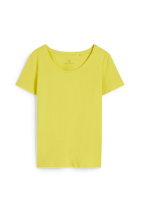 C&A Basic-T-Shirt, Gelb, Größe: XS