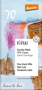 Demeter Vivani Dunkle Milch 70% 90G