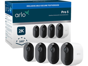 ARLO Pro 5 Spotlight 4er Set, Überwachungskamera, Weiß