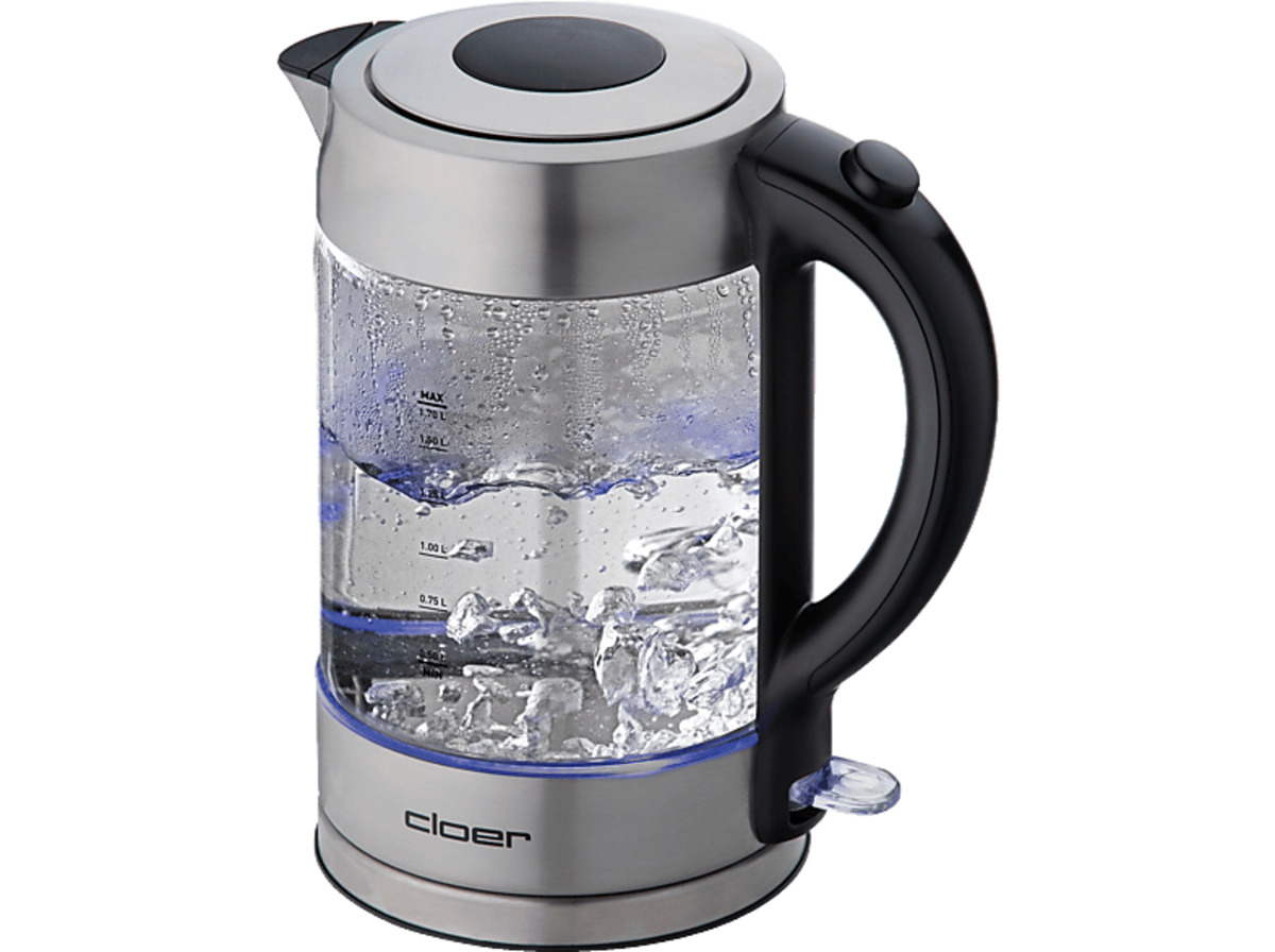 Bild 1 von CLOER 4429 Glas Wasserkocher, Edelstahl/Transparent, Edelstahl/Transparent
