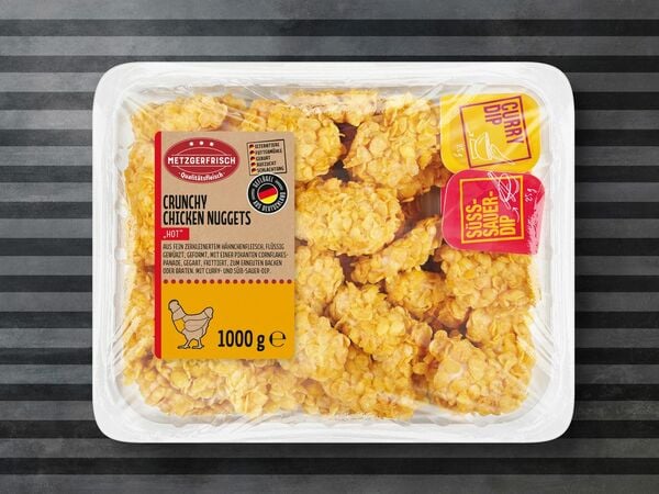 Bild 1 von Metzgerfrisch Crunchy Chicken Nuggets „Hot“, 
         1 kg