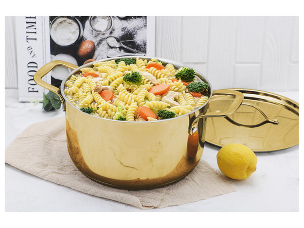 Bild 3 von ECHTWERK Edelstahl Kochtopf mit Metall-Deckel