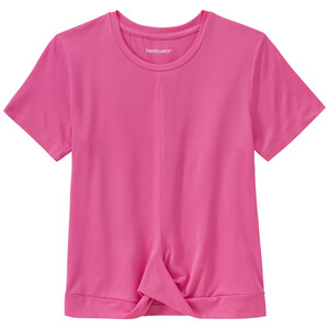 Mädchen Sport-T-Shirt mit Knotendetail PINK