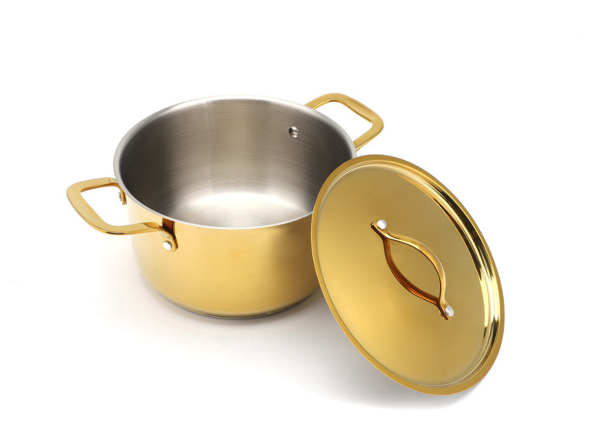 Bild 2 von ECHTWERK Edelstahl Kochtopf mit Metall-Deckel