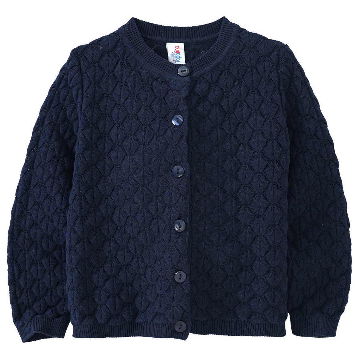 Bild 1 von Mädchen Strickjacke mit Struktur DUNKELBLAU