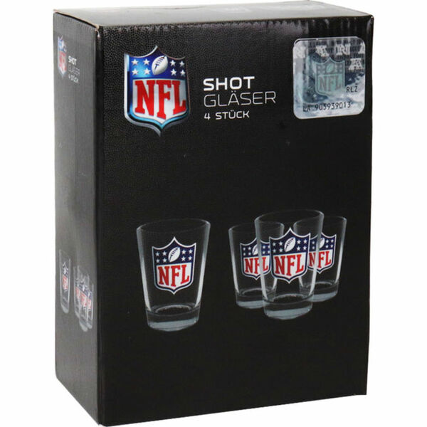 Bild 1 von GreatBrandingCompany NFL Shotgläser, 4er Set