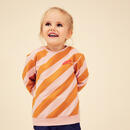 Bild 1 von Sweatshirt Basic Kinder rosa/ocker mit Streifen