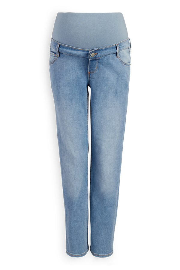 Bild 1 von C&A Umstandsjeans-Straight Jeans-LYCRA®, Blau, Größe: 34