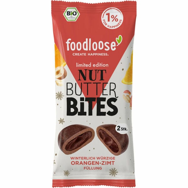 Bild 1 von foodloose BIO Nut Butter Bites Orange-Zimt