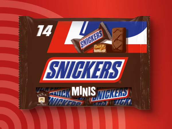 Bild 1 von Snickers/Twix/Mars/Bounty/Milky Way Minis, 
         275 g