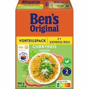 Ben's Original Express Curry-Reis, 3er Pack