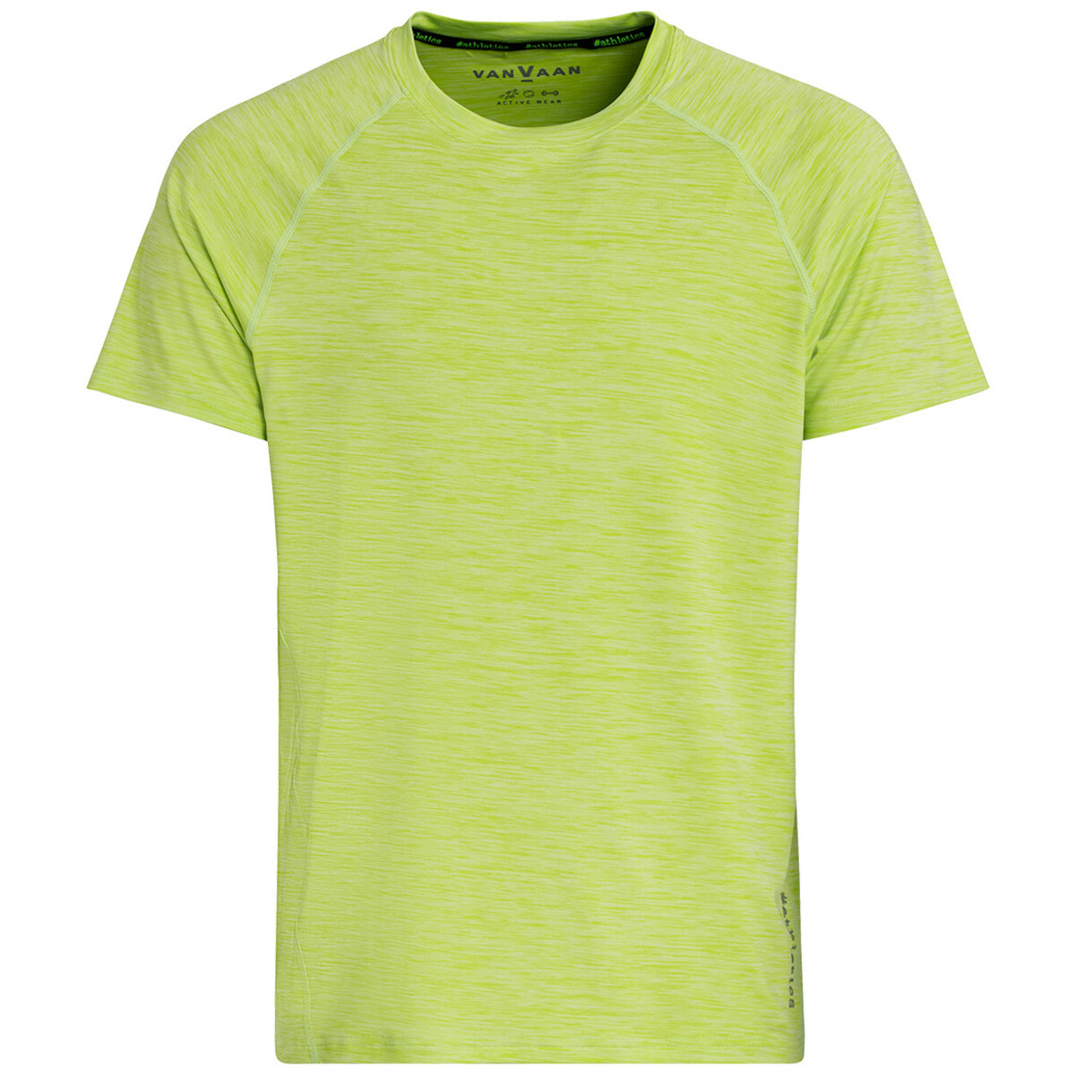 Bild 1 von Herren Sport-T-Shirt in Melange-Optik HELLGRÜN