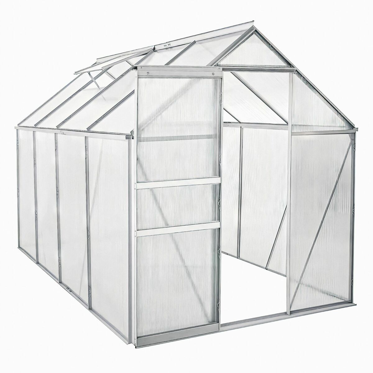 Bild 1 von Aluminium Gewächshaus 250 x 190 x 124 / 195 cm