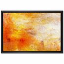 Bild 1 von William Turner - Sun Setting Over A Lake  - Leinwandbild Im Schattenfugenrahmen Kunstdruck
