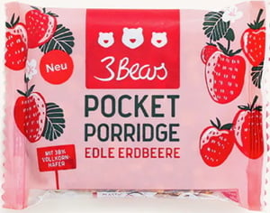 3Bears Pocket Porridge Edle Erdbeere 55G