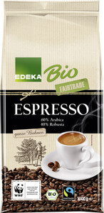 EDEKA Bio Espresso ganze Bohne 1KG