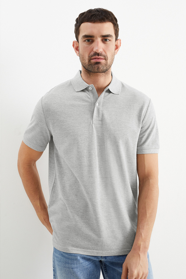 Bild 1 von C&A Poloshirt, Grau, Größe: S