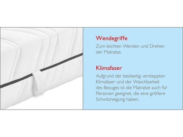 Bild 3 von BADENIA TRENDLINE 7-Zonen-Kaltschaummatratze »BT 260«, mit Noppenauflage, 22 cm Höhe