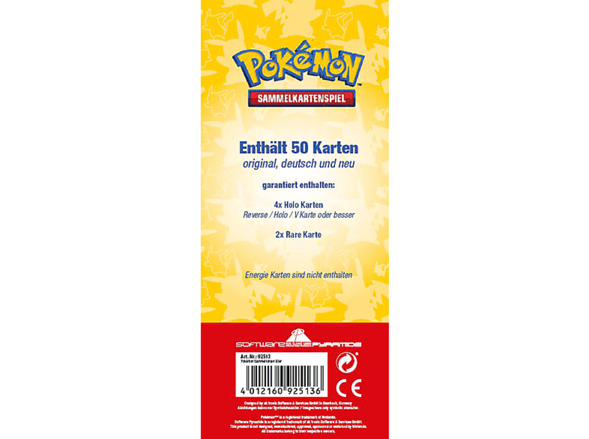 Bild 1 von SOFTWARE PYRAMIDE Pokémon Sammelkarten - 50 Karten, Mehrfarbig
