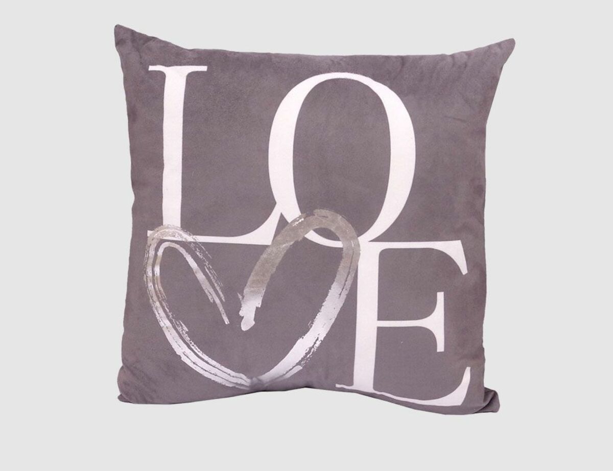 Bild 1 von Kissen Vanessa Love Grau