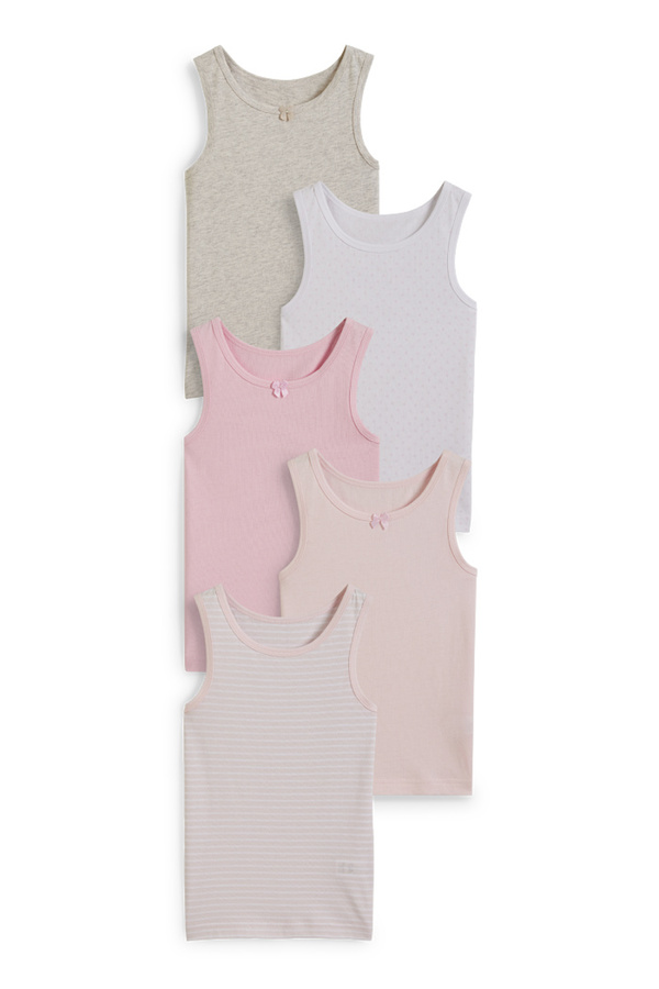 Bild 1 von C&A Multipack 5er-Singlet, Pink, Größe: 98-104