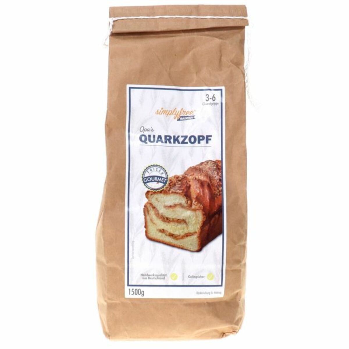 Bild 1 von simplyfree Backmischung Süßer Quark-Hefezopf
