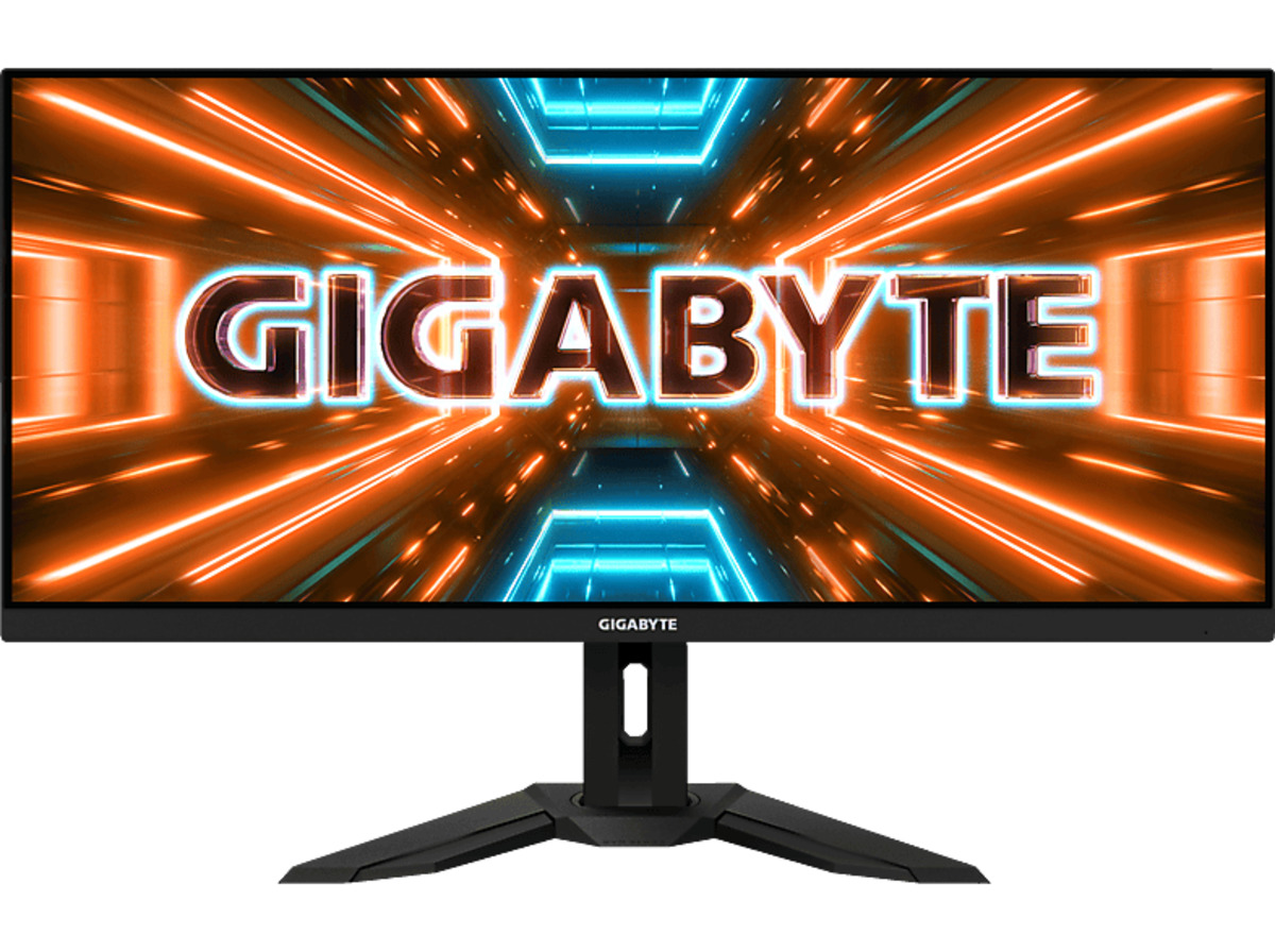 Bild 1 von GIGABYTE M34WQ 34 Zoll WQHD Monitor (1 ms Reaktionszeit, bis zu 144 Hz), Schwarz