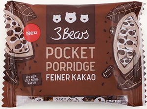3Bears Pocket Porridge feiner Kakao 55G