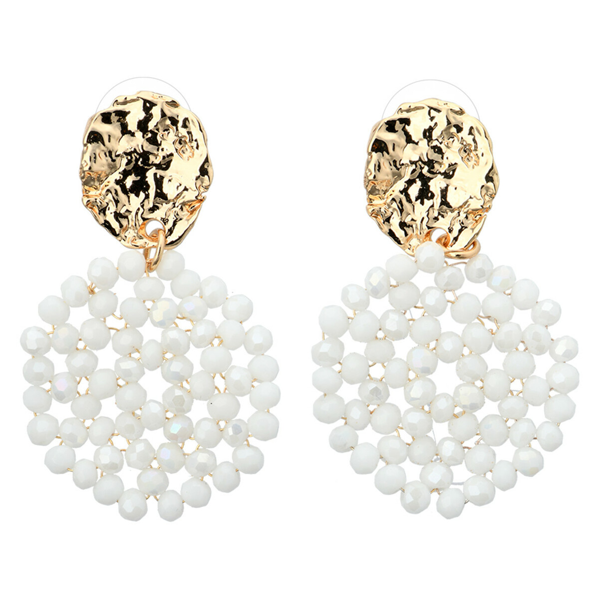 Bild 1 von Damen Ohrringe mit Zierperlen WEISS / GOLD