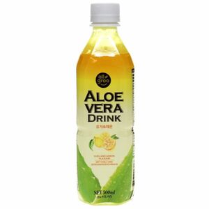 Allgroo Aloe Vera Drink, Yuzu & Zitrone