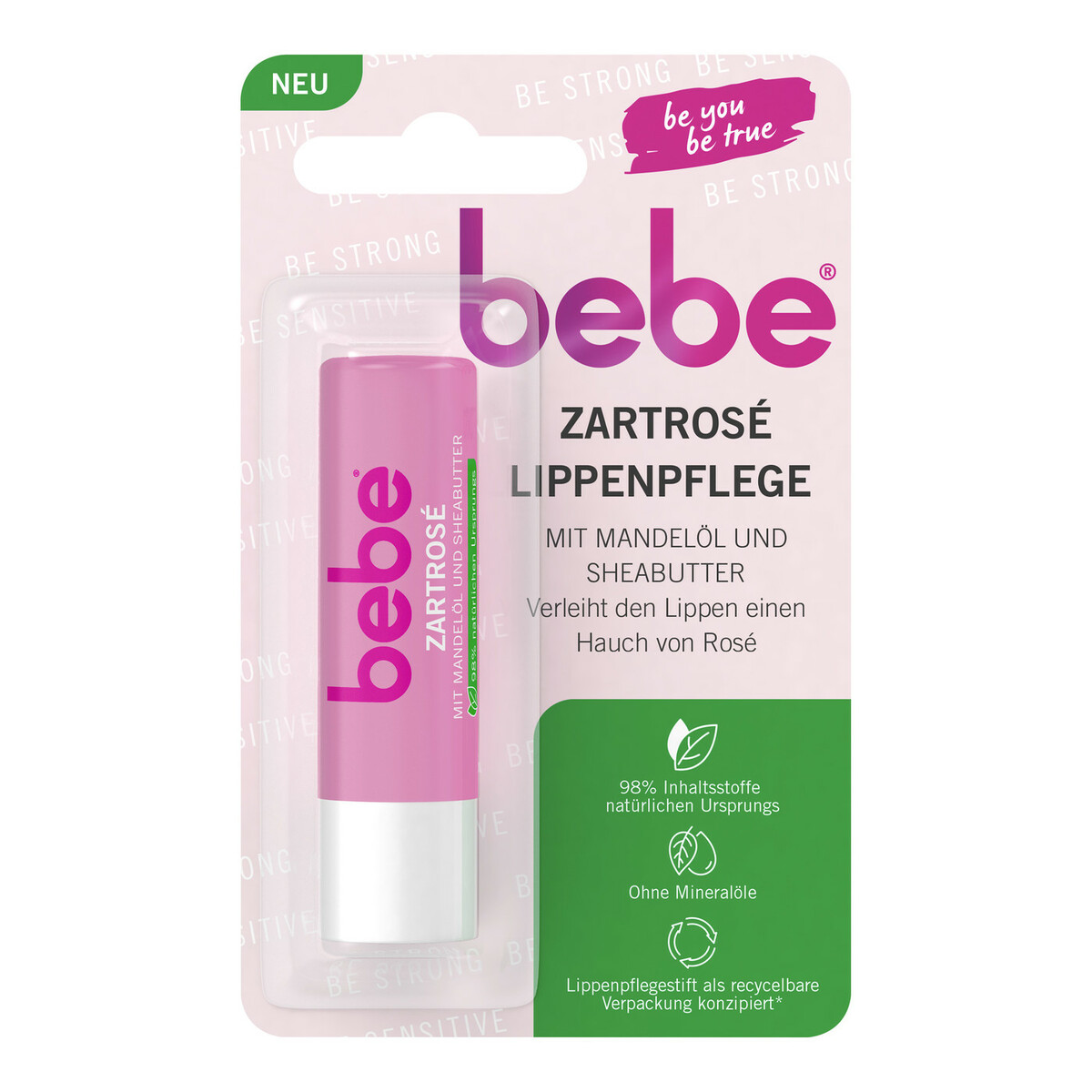 Bild 1 von bebe Lippenpflege Zartrose 4,9G
